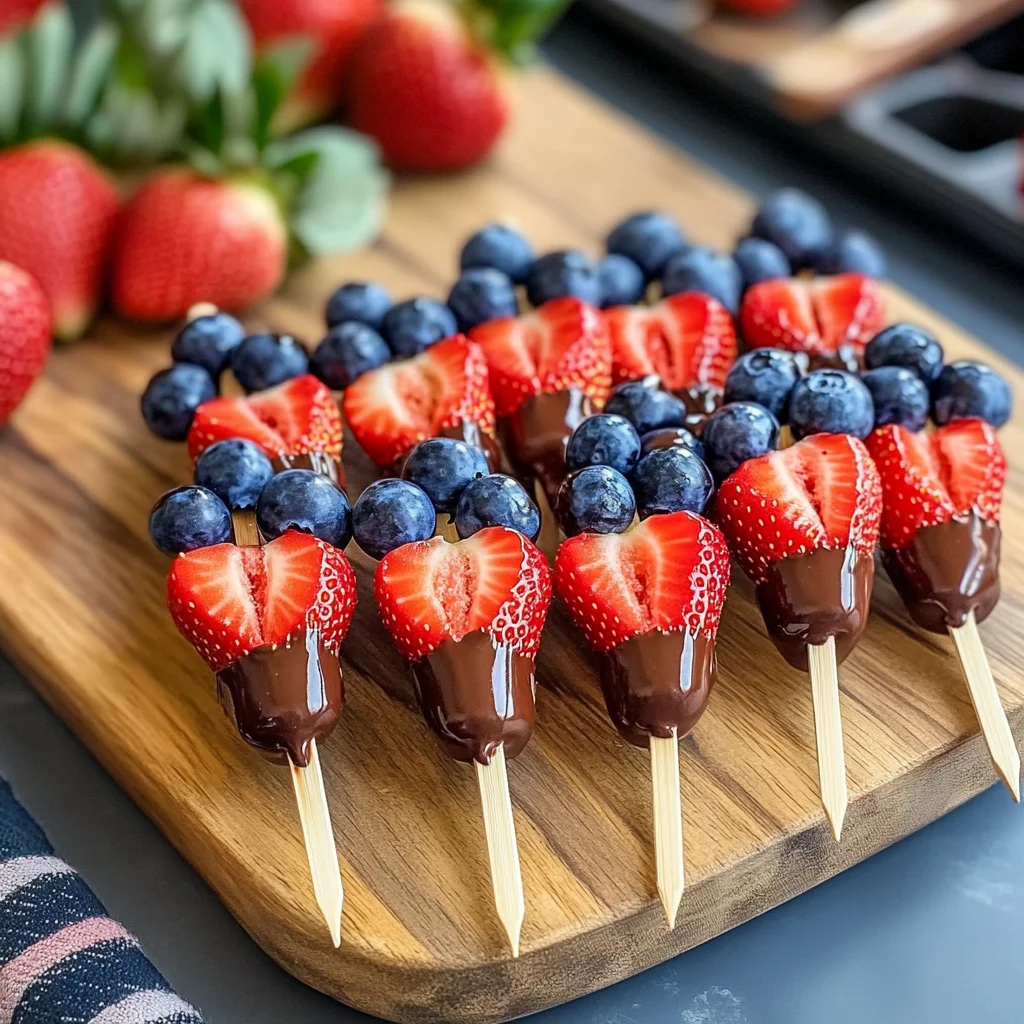 Quick Valentine and Day Fruit Skewers