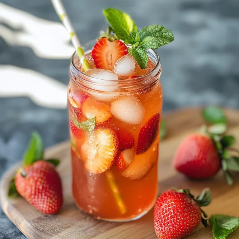 Southern Strawberry Sweet Iced Tea