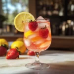 Sparkling Strawberry Lemon Mocktail