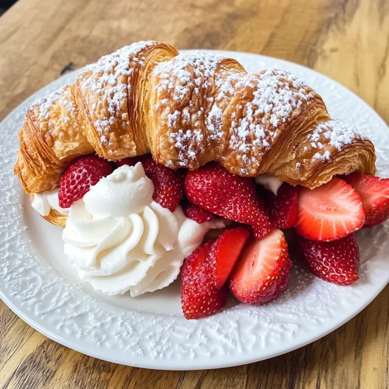 Strawberries and Cream Croissants