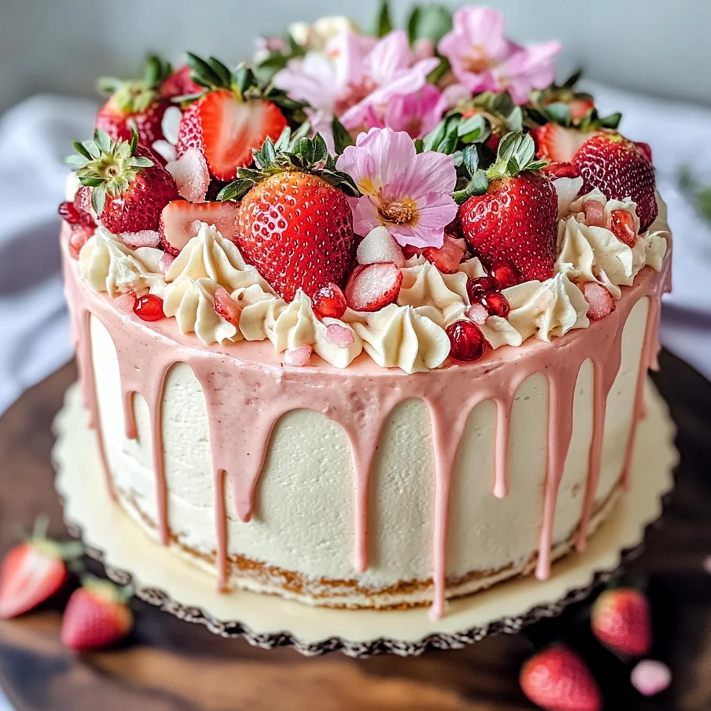 Strawberry Cchicken chicken hampagne Cake Recipe
