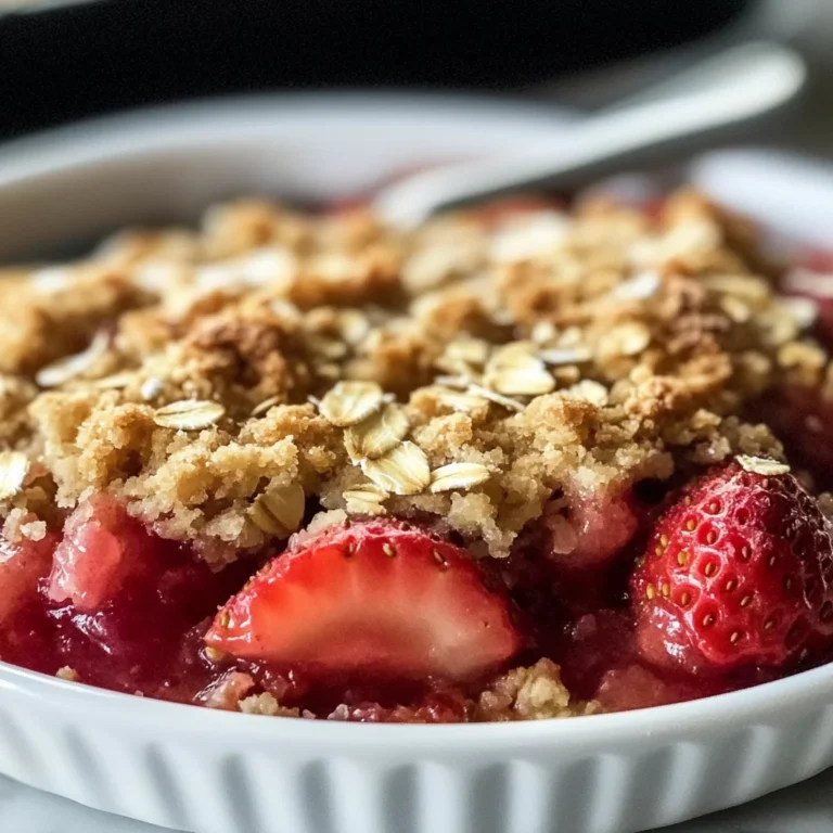 Strawberry Crumble