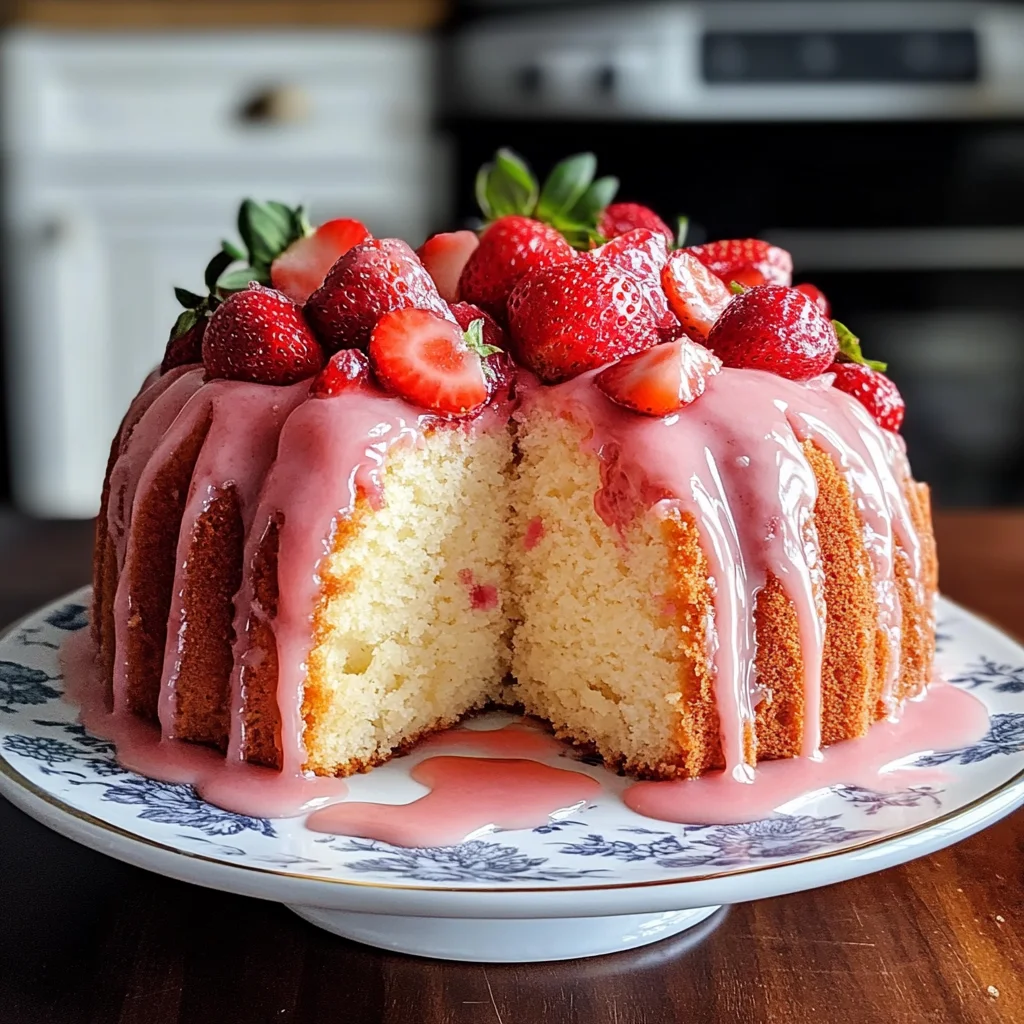 Strawberry Pound Cake Recipe