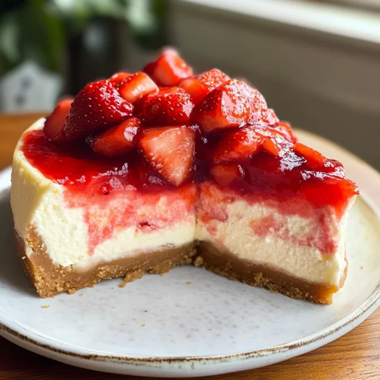 THE BEST STRAWBERRY CHEESECAKE RECIPE